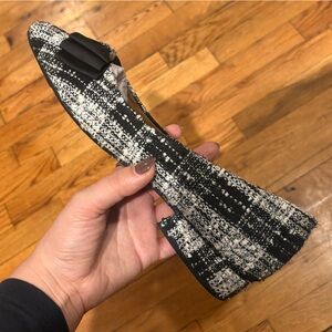 Gentle Souls Black and White Plaid Heels